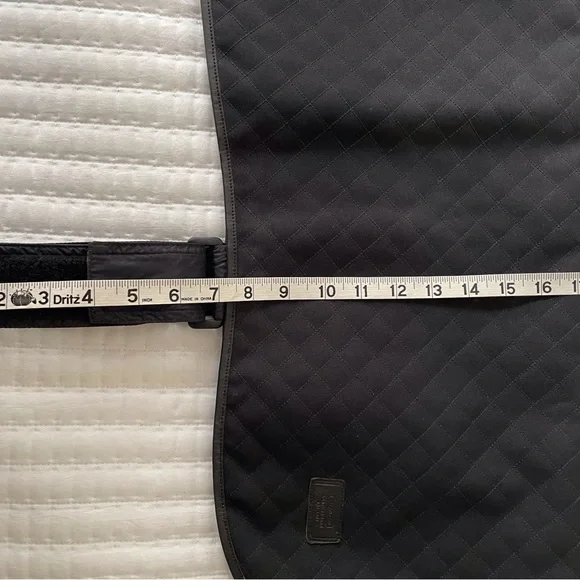 COACH Quilted Canvas/ leather trim Dog Raincoat Jacket XL